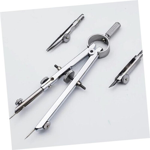 Wear-Resistant Leather Compass Reusable Spring Compass Geometry Compass Screen Door Spring Compass 1