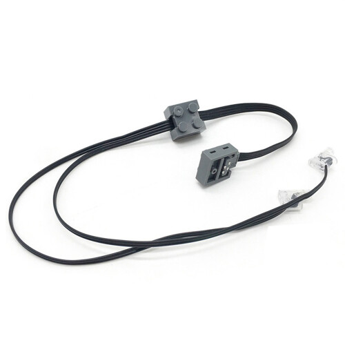 1Pcs Technic Power Function 8870 LED Light Link  Cable for Train Vehicle Building Block Power Group