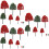 114Pcs Mixed Color Miniature Trees Plastic for Craft and Model Scenes 7