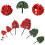 114Pcs Mixed Color Miniature Trees Plastic for Craft and Model Scenes 10