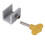 2 Sets Adjustable Sliding Window Locks Stop Aluminum + Plastic Door Frame Security Lock with Keys 5