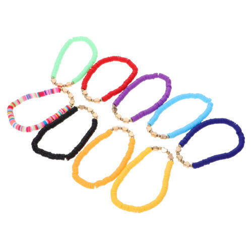 27Pcs Elastic Polymer Bracelets Stackable Boho Style Set 1