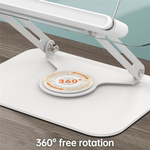360 Rotating Desktop Book Stand with Transparent Panel Page Clips Foldable and Angle Adjustable Holder for Book Holder 2