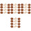32Pairs Stylish Horn Design PU Coat Sewing Toggle Buttons 4