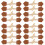 32Pairs Stylish Horn Design PU Coat Sewing Toggle Buttons 6