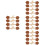 32Pairs Stylish Horn Design PU Coat Sewing Toggle Buttons 7