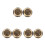 6Pcs Brass Hand Exercise Massage Balls Non-Chiming Solid Fitness Tool 5