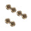 6Pcs Brass Hand Exercise Massage Balls Non-Chiming Solid Fitness Tool 6