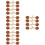 32Pairs Stylish Horn Design PU Coat Sewing Toggle Buttons 8