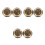 6Pcs Brass Hand Exercise Massage Balls Non-Chiming Solid Fitness Tool 10