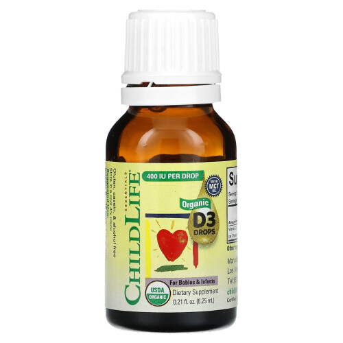 ChildLife Essentials Organic Vitamin D3 Drops 400 IU - 6.25ml 2