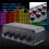 Stereo Audio Mixer 1 Input 5 Out Multi-Channel Audio Source Distributor RCA GräNssnitt för EffektföRstäRkare 6
