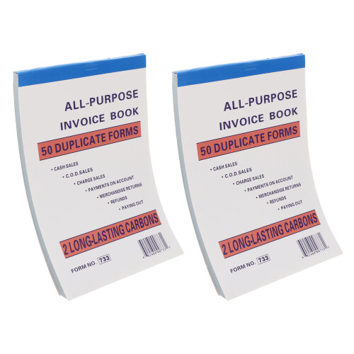 4St Papieren Factuurboek Multikleur Voor - En Aankooporders 1