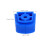 6Pcs Junior Roller Skate Brake Stoppers Durable Sky-Blue Rubber Steel 3