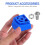 6Pcs Junior Roller Skate Brake Stoppers Durable Sky-Blue Rubber Steel 8