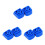 6Pcs Junior Roller Skate Brake Stoppers Durable Sky-Blue Rubber Steel 9