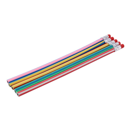50 Pcs Doux Flexible Bendy Crayons Magic Bend Jouets École Équipement Stationnaire Multicolore 1