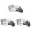 3Sets Durable Aluminum Wax Pot Silver Non-Stick Wax Melting Container 4