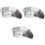 3Sets Durable Aluminum Wax Pot Silver Non-Stick Wax Melting Container 5