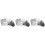3Sets Durable Aluminum Wax Pot Silver Non-Stick Wax Melting Container 6