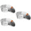 3Sets Durable Aluminum Wax Pot Silver Non-Stick Wax Melting Container 9