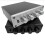 HIFI Lossless 1 Input 4 Output RCA HUB Audio Distributor Signal Selector  Source Switcher Volume Amplifier(Silver) 3
