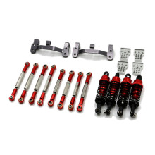Pull Rod Tie Rod Pull Rod Base for WPL B14 B24 C14 C24 C34 1/16 & Metal Front & Rear Bridge Axle Gear Box