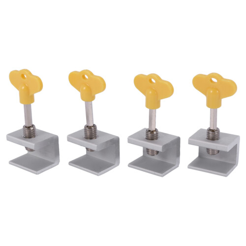 12 Sets Adjustable Sliding Window Locks Stop Aluminum + Plastic Door Frame Security Lock with Keys Home Office Lock 1