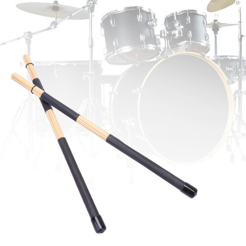 3Paren Zwarte Drumsticks Met Rubber Handgreep Voor Percussie 2