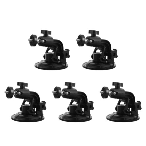 5Pcs Durable ABS Suction Cup Car Camera Mount with Adjustable Bracket 2