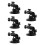 5Pcs Durable ABS Suction Cup Car Camera Mount with Adjustable Bracket 4