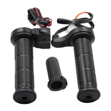 Motorcycle Handle Heated Grips Electric Thermostat Handlebar Grip 3-Speed Adjustable 12V for Electric Scooter E-Bike