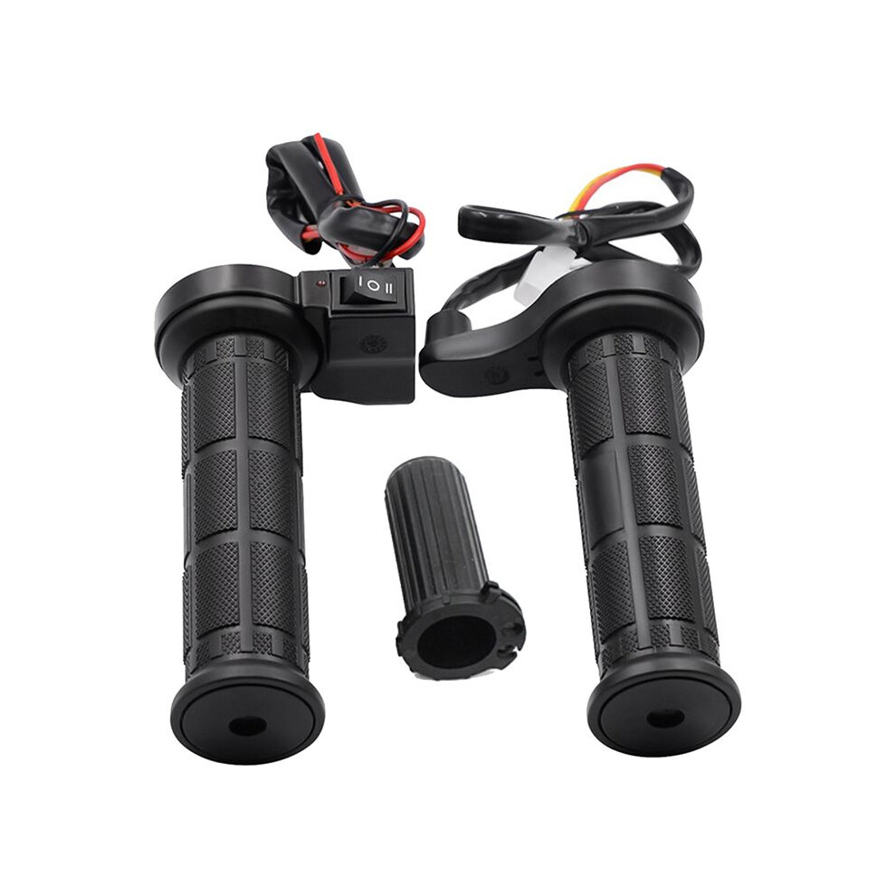Motorcycle Handle Heated Grips Electric Thermostat Handlebar Grip 3-Speed Adjustable 12V For Electric Scooter E-Bike 6032982403689