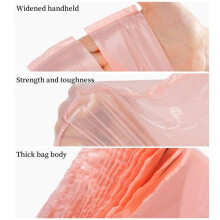 Trash Bags Vest Style Heavy Garbage Bag Duty 50 Count - Leakproof for Kitchen Bathroom Home Office 4pcs