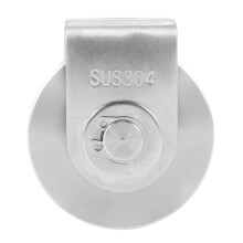 3X 2-Zoll-V-Riemenscheibenrolle 304 Edelstahl-Schiebetor-Rollenradlager für Materialhandhabung und Bewegung