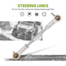 CNC Metall Styrstag för 1/5 HPI BAHA ROVAN BAJA 5B 5T 5SC SS Rc Billeksaker Delar, Silver