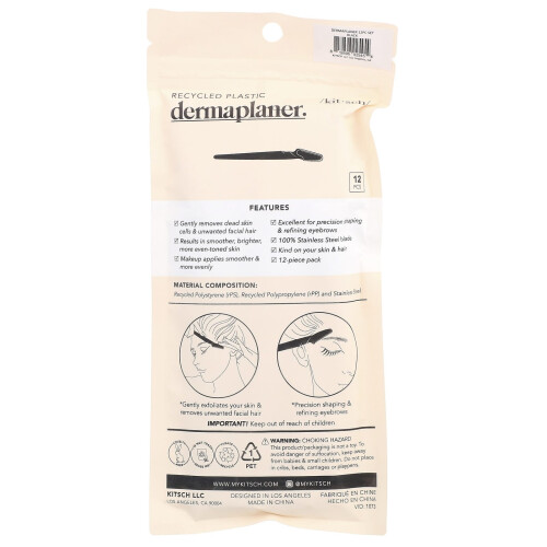 Kitsch, Facial Dermaplaner, 12 Count 1