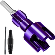 Extractor de Tuberías para Interiores y Exteriores, Herramienta Integrada para Roscar Tuberías para Interiores y Exteriores, Ideal para Sótanos,