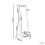 Beliani Standing Mirror with Shelf LUISANT 145 cm Pine Wood Light Brown 4