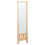 Beliani Standing Mirror with Shelf LUISANT 145 cm Pine Wood Light Brown 6