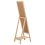 Beliani Standing Mirror with Shelf LUISANT 145 cm Pine Wood Light Brown 2