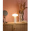 Beliani Wireless LED Table Lamp BUAYAN with Dimmer Metal White 2
