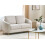 Beliani Sofa 2 Seater TROSA Fabric Light Beige 2