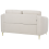 Beliani Sofa 2 Seater TROSA Fabric Light Beige 5