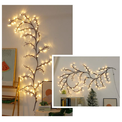 144 LED Tree Branch Rattan Lights Willow Vine Lights Warm White 8 Function Model EU Plug with Remote Control 2