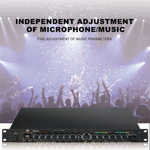 Professioneel Geluid Randapparatuur Stereo Digitale Galm Multi-Effect DSP-Processor Audioprocessor US-Stekker 2