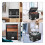 Fireproof File Box, Data Folding Storage Box, Home Office Document Book Archive Box, Storage Box 4