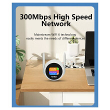 High-Speed Q50 LCD CPE 4G Router with SIM Card Slot, Wi-Fi 6 Portable, Dual Antennas, 1 WAN/LAN Port, Outdoor Router