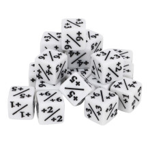 20 Stück Acryl 6-seitige Zahlwürfel Set für Spiele & Bildung Weiß