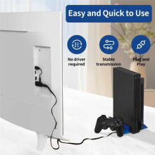 Voor PS1/voor PS2 Naar -Compatibele Adapterkabel voor Gameconsoles, Ondersteunt 720P/1080P HD-Uitvoer, Compact Ontwerp